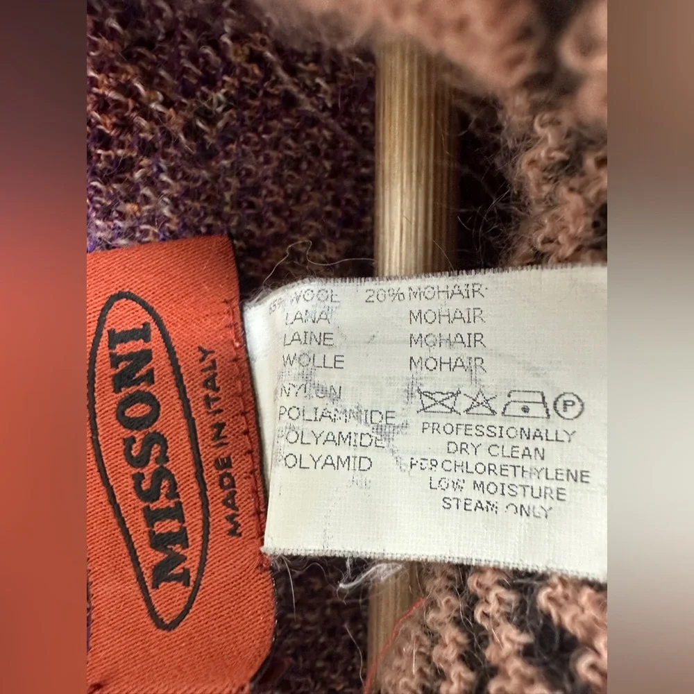 Missoni wool mohair‎ sweater turtleneck women’s size Large - Picture 8 of 12